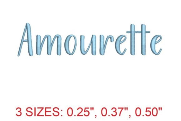 Amourette Embroidery Font: Elegant Design