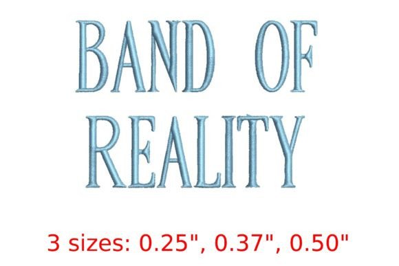 Bringing Music to Thread: A Deep Dive into the Band of Reality Embroidery Font