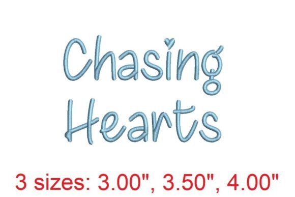 Chasing Heart Embroidery Font: Stitching Emotion into Modern Design