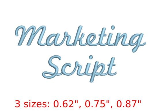 Elevate Your Brand Identity with the Marketing Script Embroidery Font