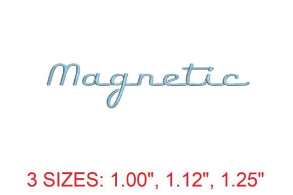 Elevate Your Stitching Projects with the Magnetic Embroidery Font