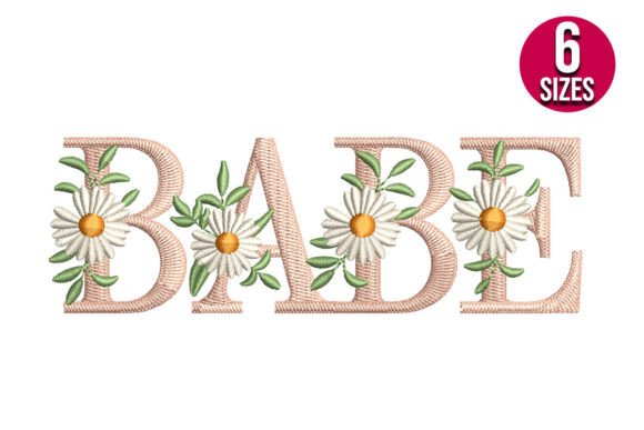 Embrace Whimsical Style: A Guide to the Babe with Daisy Flowers Embroidery Design