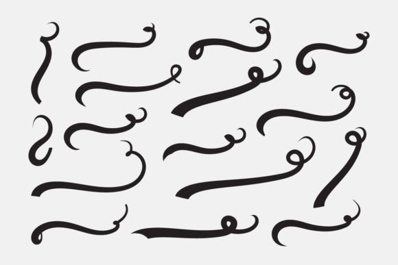 Enhancing Typography with Font Swoosh Tails Ornamental Vector Designs