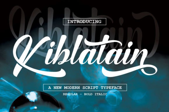 Kiblatain: Elevating Design with Elegant Handwritten Typography