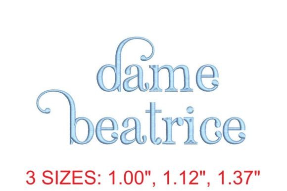 Mastering Elegance: A Guide to the Dame Beatrice Embroidery Font