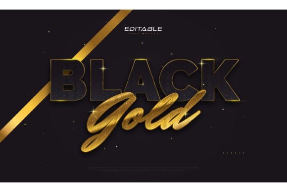 Mastering the Luxurious Black and Gold Text Effect for High-End Design