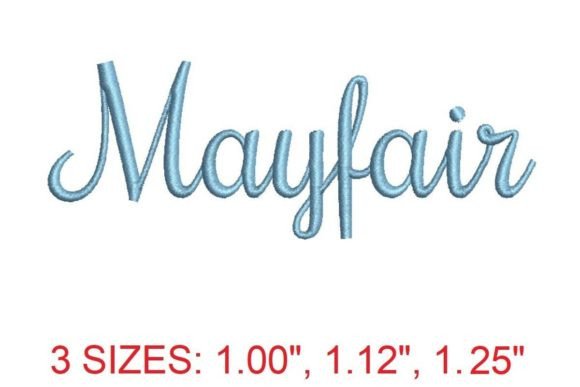 Mayfair Embroidery Font: Elegant Stitching