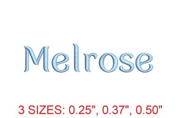 Melrose Embroidery Font: A Versatile Design Tool
