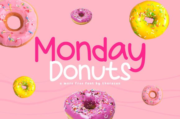 Monday Donuts: A Cute Handwritten Font