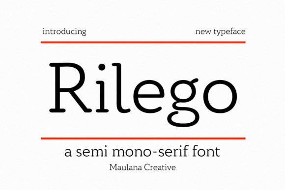 Rilego: Elevating Digital Typography with Semi-Monospaced Serif Precision