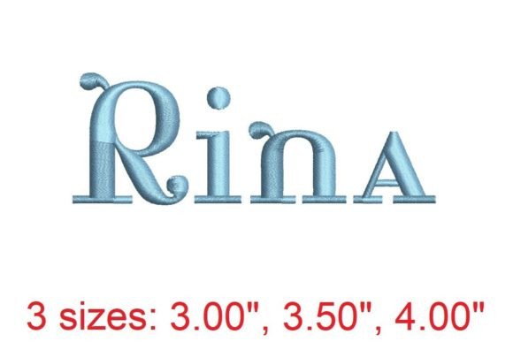 Rina Embroidery Font: Elevating Your Stitching with Elegance and Precision