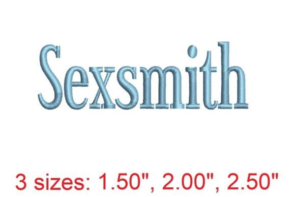 Sexsmith Embroidery Font: Elevate Your Stitching with Timeless Elegance