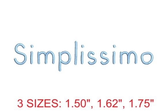 Simplissimo Medium Embroidery Font: Precision and Style for Modern Makers