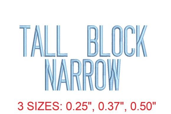 Tall Block Narrow Embroidery Font: A Guide to Precision and Style