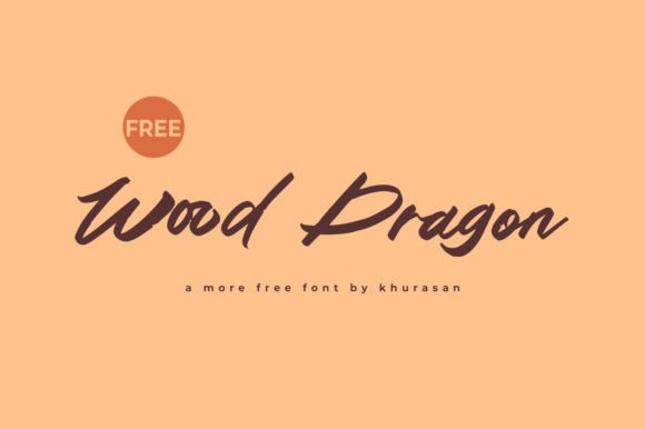 Wood Dragon: Bold Script for Modern Branding